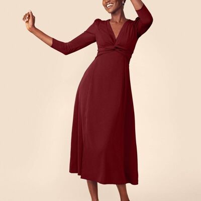 Oda Bordeaux Kleid Allegorie