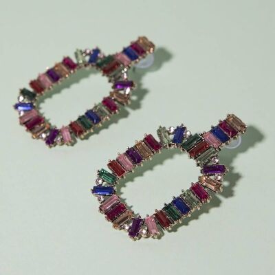 Multicolored Paris Earrings