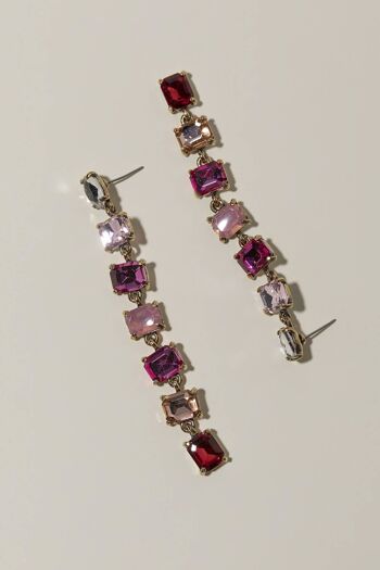 Boucles d'oreilles Agathe Rose Pretty in Pink