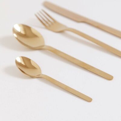 Pack of 4 pieces of golden cutlery · Deco ·