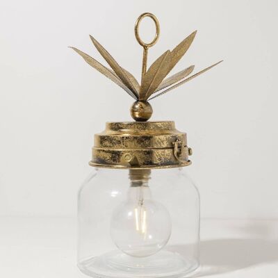 Golden Pineapple Lamp Deco