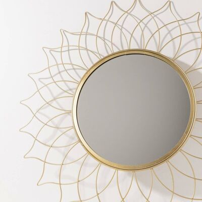 Golden Plex Mirror Deco