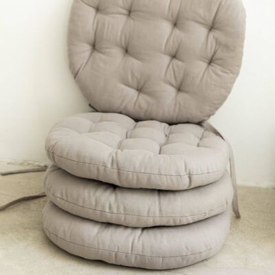 Gray Linen Cushion Deco