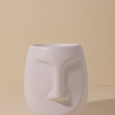 Aromatic candle Face White · Deco ·
