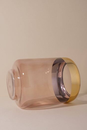 Vase en verre finition dorée Rime Deco 2