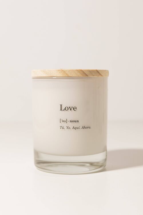 Vela aromatica Message Love · Deco ·