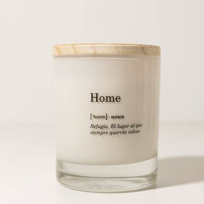 Message Home scented candle Deco