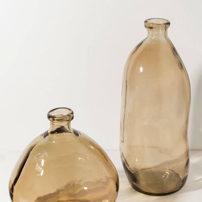 Belcastel Vase aus recyceltem Glas Deko