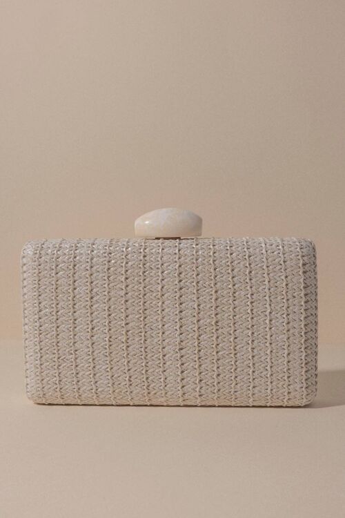 Clutch Rafia Cream · Alegoria ·