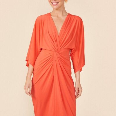 Cher Tangerine Dress Hamptons