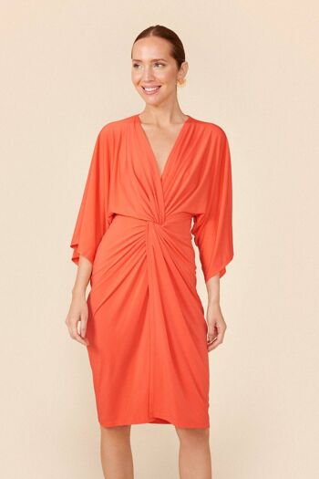 Cher robe tangerine Hamptons 1