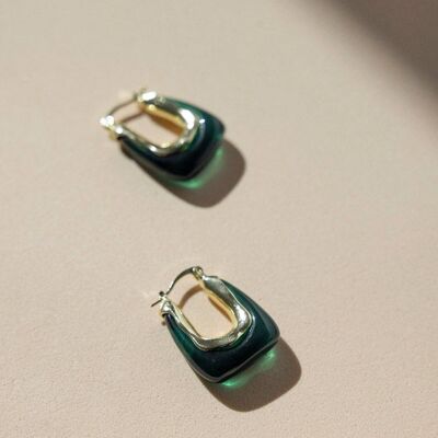 Pendientes Glossy Diana Emerald · Wisteria ·