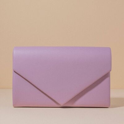 Lilac Envelope Clutch Wisteria