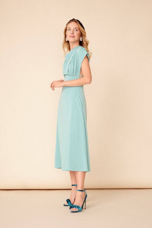 Vestido Nora Aquamarine · Wisteria ·