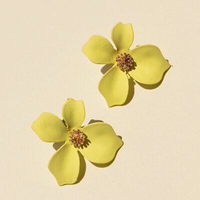 Boucles d'oreilles Momo jaune · Rivera ·