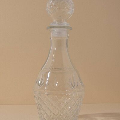 Déco bouteille / vase en verre sculpté Mindy