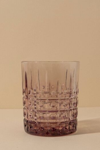 Déco verre à eau rose Cate 1