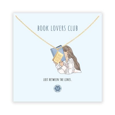 BOOK LOVERS CLUB Necklace Gold