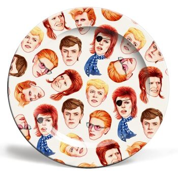 Assiettes 'Fabulous Bowie' par Helen Green