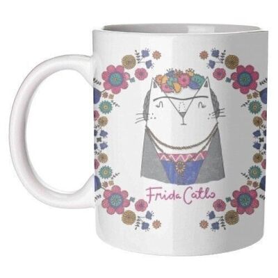 Mugs 'Frida Catlo' by Katie Ruby Miller