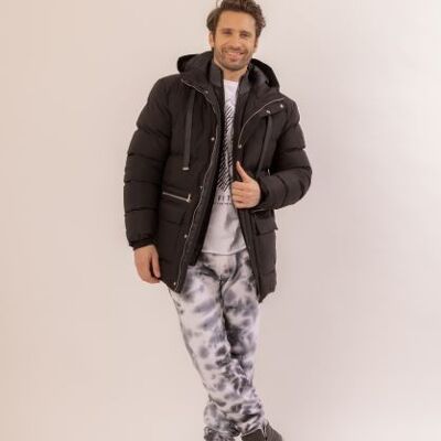 Caldo parka alla moda con cappuccio