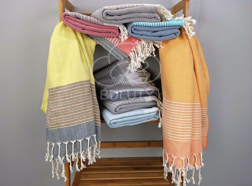 Soft Turkish Cotton Towels Throw, Peshtemal, Quick Dry
