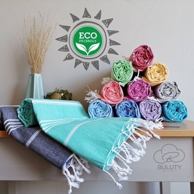 Baumwoll-Hammam-Strandtuch, leicht zu tragendes, leichtes Handtuch