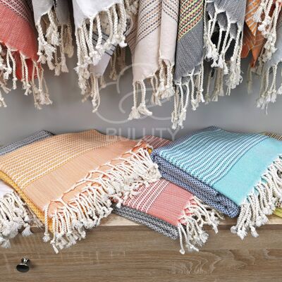 Quick Dry Beach Bath Towels, Cotton Turkish Towel