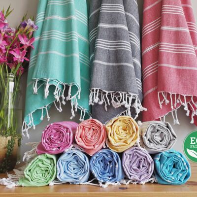 Turkish Towel Hamam Beach Bath Towel Lightweight Ecofriendly