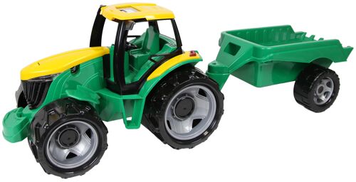 GIGA TRUCKS Traktor mit Anhänger, Schaukarton