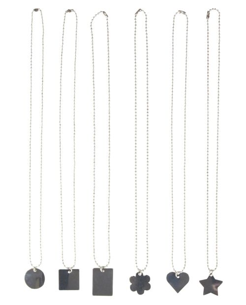 Metal Jewelry Nachfüllpack (6 Ketten), Beutel mit Header