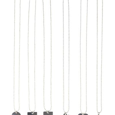 Metal Jewelry Nachfüllpack (6 Ketten), Beutel mit Header