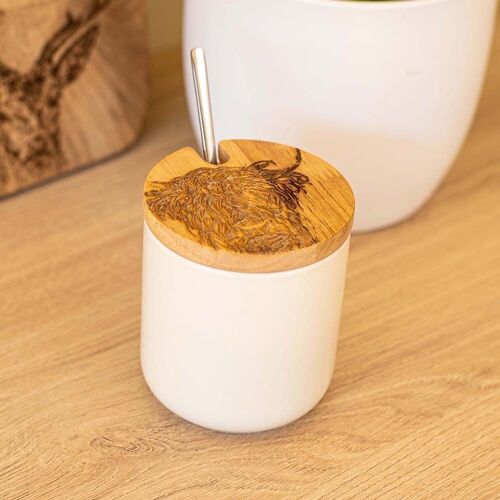 Jar & Spoon Set - Highland Cow