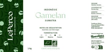 Café d’Indonésie Bio – Grains 1kg – Gamelan 1