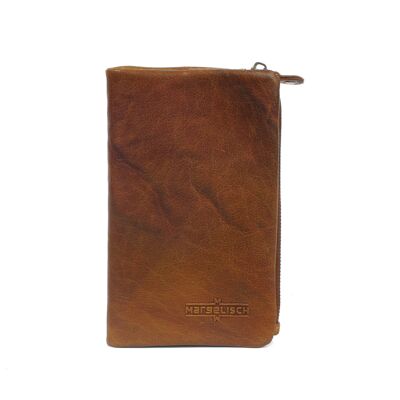 RFID leather wallet Hamburg 2 mud