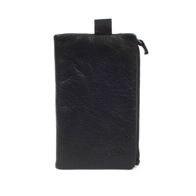 RFID leather wallet Hamburg 2 black