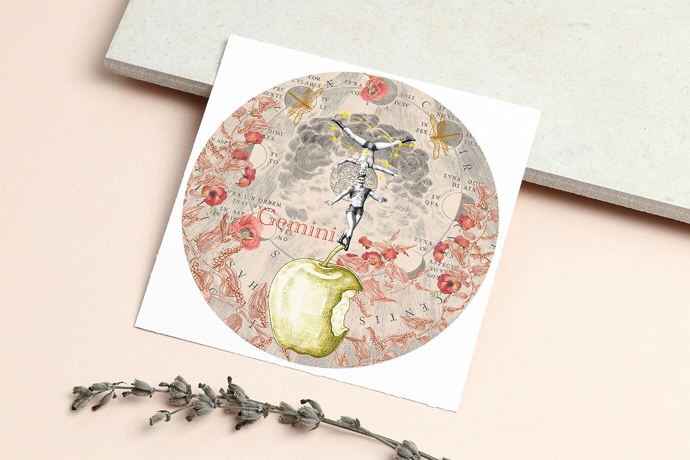Carta del segno zodiacale Gemelli