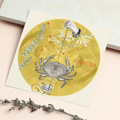 Cancer Zodiac Sign Card