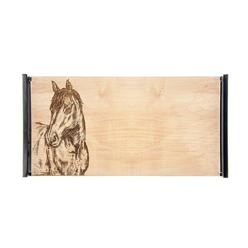 Large Sycamore Tray - Horse Portrait