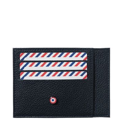 Paul blue moon grained leather card holder