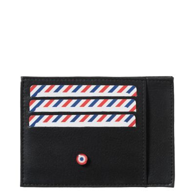 Paul Nubuck leather card holder Black is black