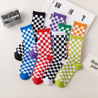 Calcetines transpirables Checkerboard para mujer