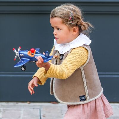 Petit Avion Jouet pour Enfant - Jet Plane Bleu