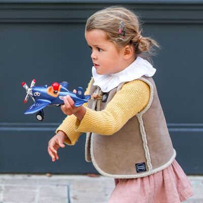 Kleines Spielzeugflugzeug für Kinder - Jet Plane Blue
