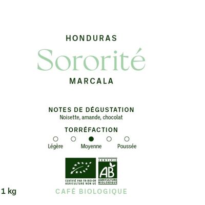 Café hondureño orgánico – Granos 1kg – Hermandad