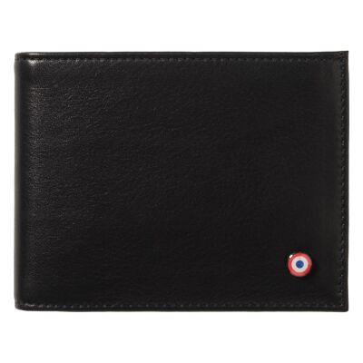 Arthur Italian Wallet Smooth Leather Black it's black