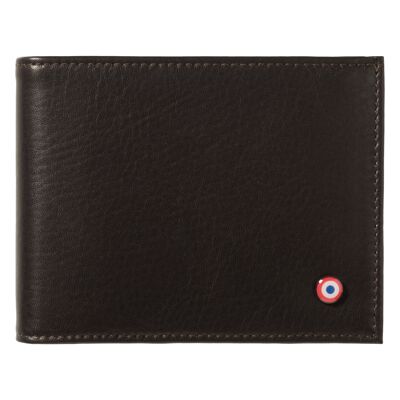 Arthur Italian wallet Smooth burnished earth leather