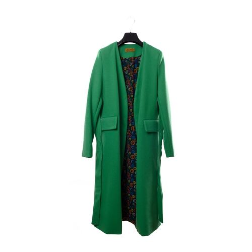 cappotto vestaglia tinta unita verde-1