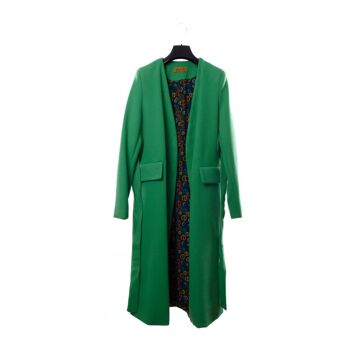 cappotto vestaglia tinta unita verde-1 1