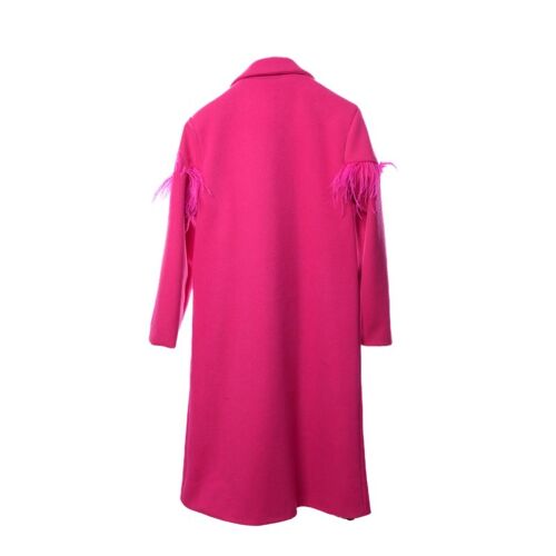 cappotto piume personalizzato fuxia-1